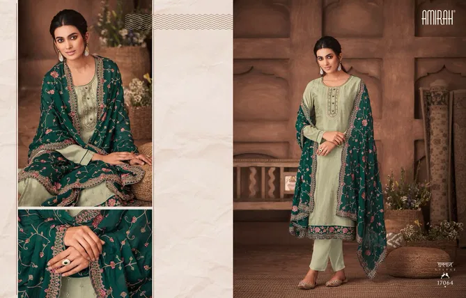 Amirah Gulnaz Vol 2 Chinnon Silk Designer Salwar Kameez Catalog